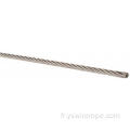 304 ROPE DE VIEUX D&#39;ACIER INOXEUX 1x7 0,8 mm